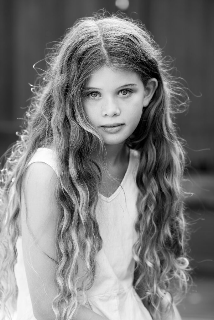 High end classic Child/ kids portrait shot on outdoor backdrop shot in Johannesburg studio by Kevin Mark Pass